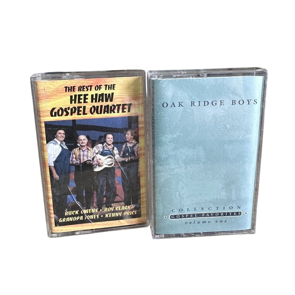 Vintage Cassette Tapes The Best of the Hee Haw Gospel Quartet & Oak Ridge Boys